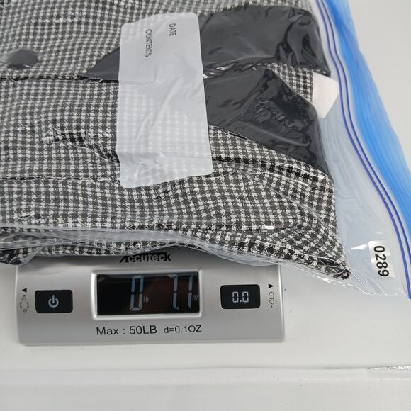 Vintage Houndstooth Button Down Mini Dress Womens 9 Academia Office Siren 90s - Picture 9 of 9